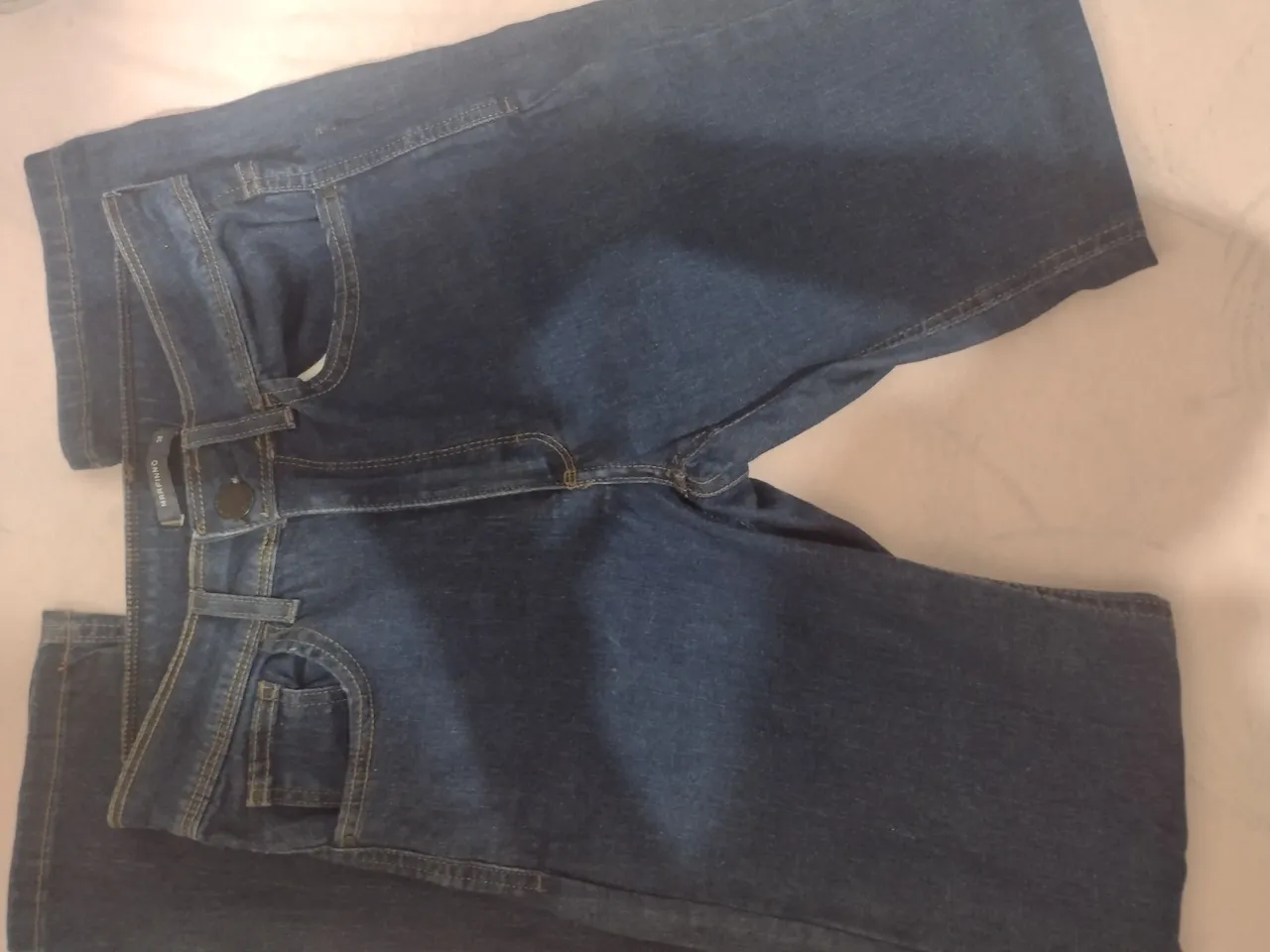 Calça jeans pantalona