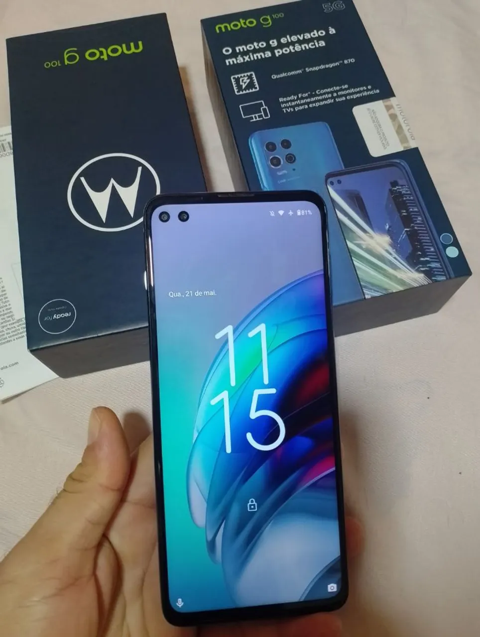 Estou vendendo esse MotoG 100 . com 256 GB de memória e 12 de ram