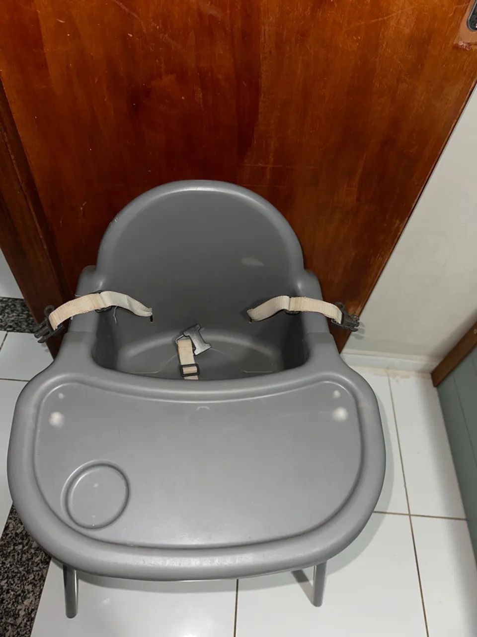 Cadeira de Refeição Infantil Cinza - Foto 2