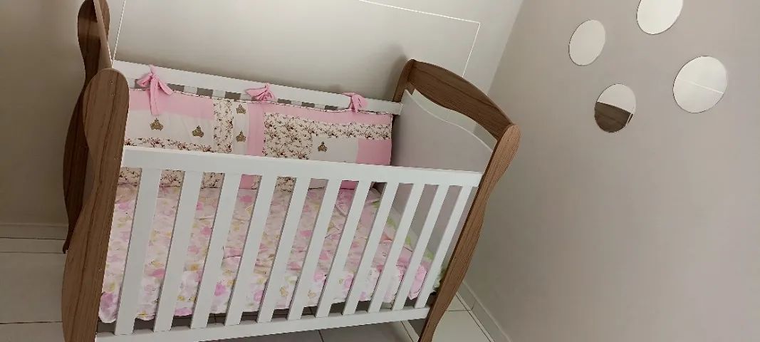 Berço americano nunca usado cor branca  - Foto 2