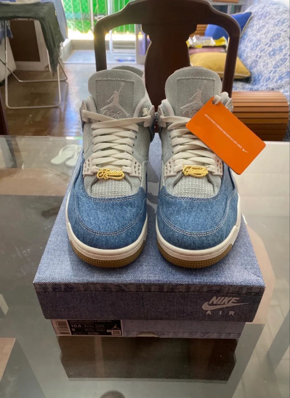 Jordan 4 worn blue  - Foto 2