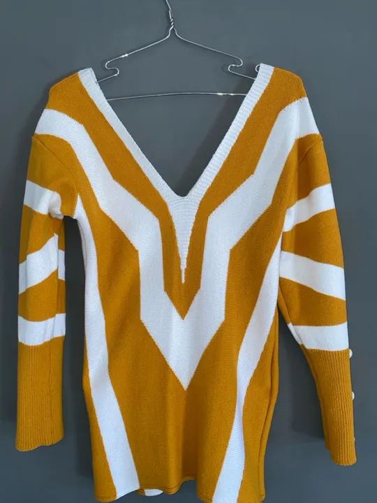 blusa lã seminova m com elasticidade 