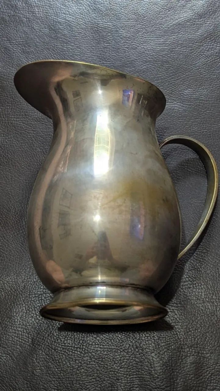 Jarra Antiga em Prata 90 - 16cm - Estilo Alemão Vintage - Foto 4