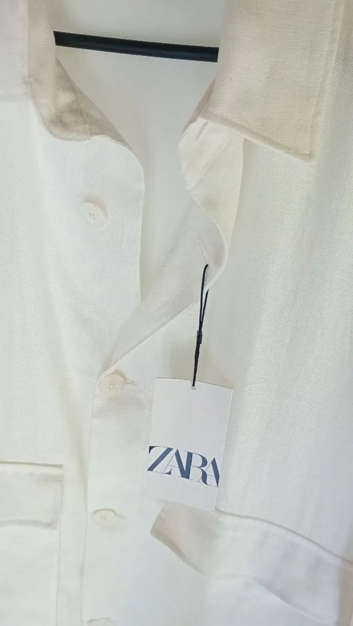 Casaco Zara Branco - Tamanho GG - Foto 3