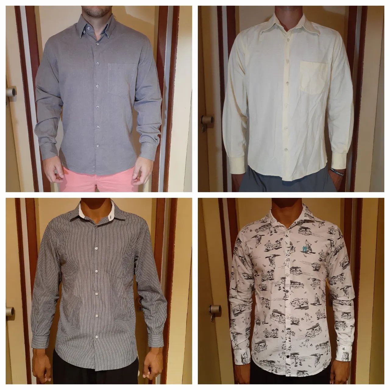 Camisas Sociais Veste P e M - Foto 2