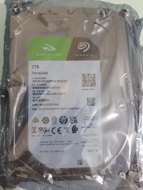 H.D 2 Terabytes Zero - Garantia. - Foto 2