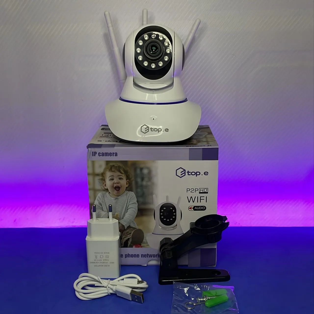 Câmera IP Wi-Fi de Segurança com Visão Noturna - Foto 3