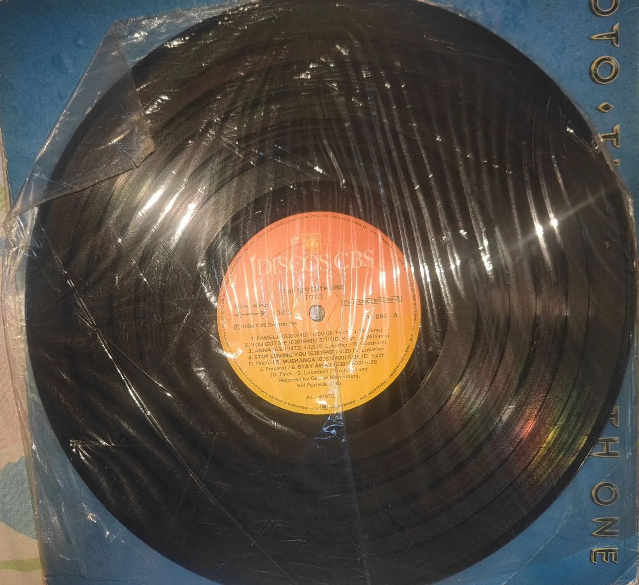 Vinil Toto - The Seventh One - 1987 analógico LP - Foto 6