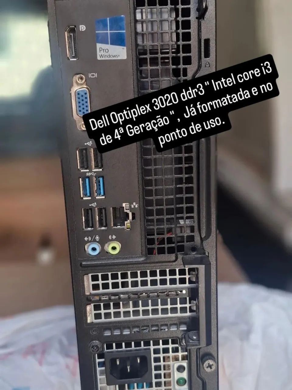 Cpu Optiplex 3020 Core i3 de 4ª geração no ponto de uso e formatada - Foto 2