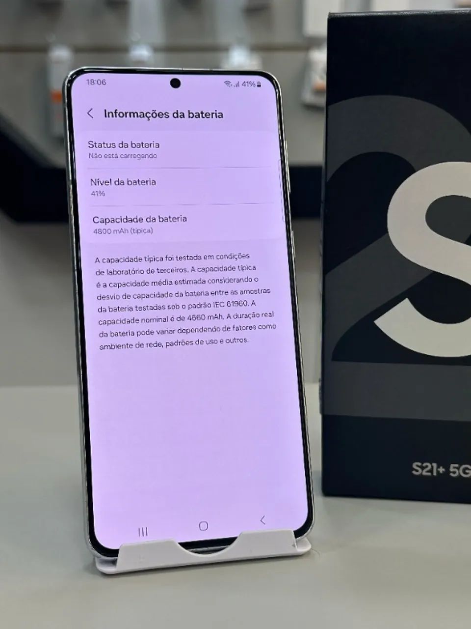 Samsung S21+ Plus 256gb 8ram - Todo Original - 1599,00 Loja Fisica no Batel  - Foto 3