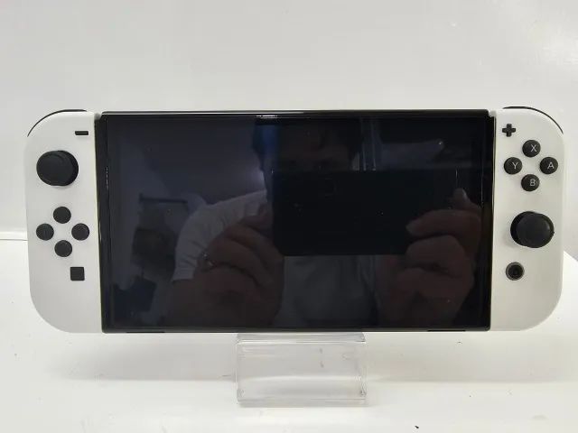 USADO: Nintendo Switch Oled 64gb Com Modship E Com Cartão De 256gb - Foto 2