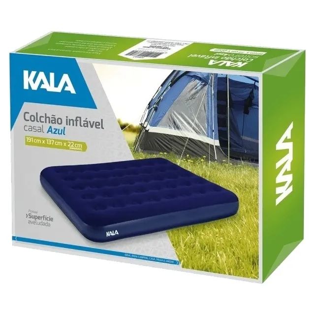 Colchão Casal Azul 191X137X22Cm - Kala - Foto 3