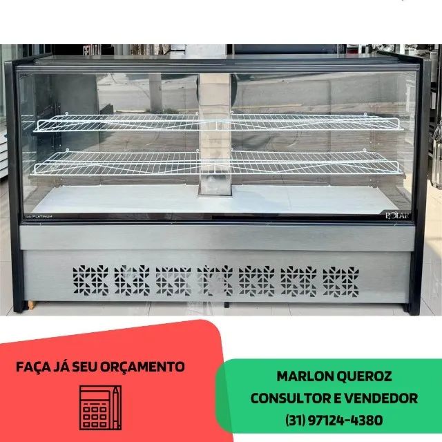 Balcão de Bolos e Tortas 1,75M Polar Ar forçado