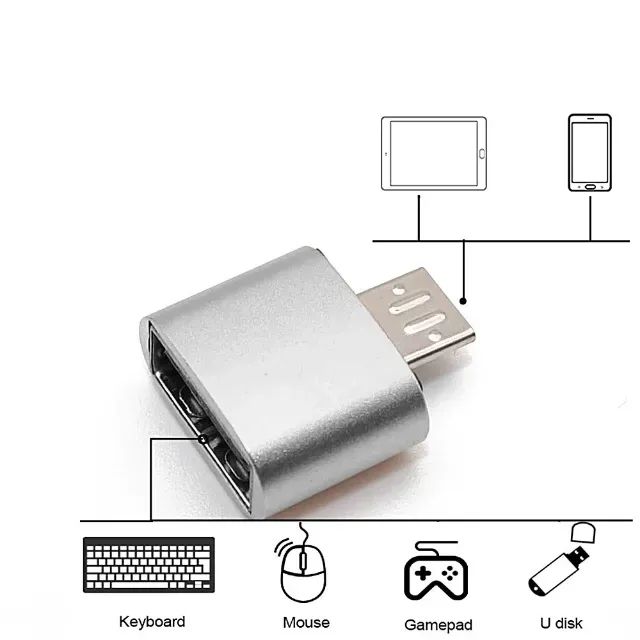 Adaptador OTG USB Tipo C e V8