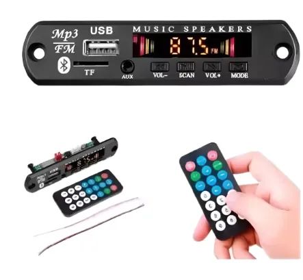 Placa Decodificadora Bluetooth Auxiliar Rádio Fm Usb Sd Card