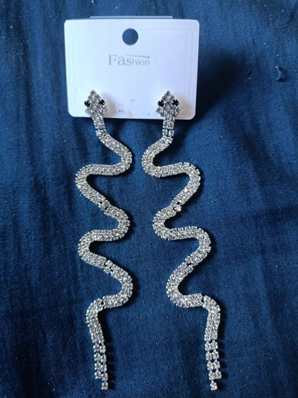Brincos brilhante de Cobra Comprido