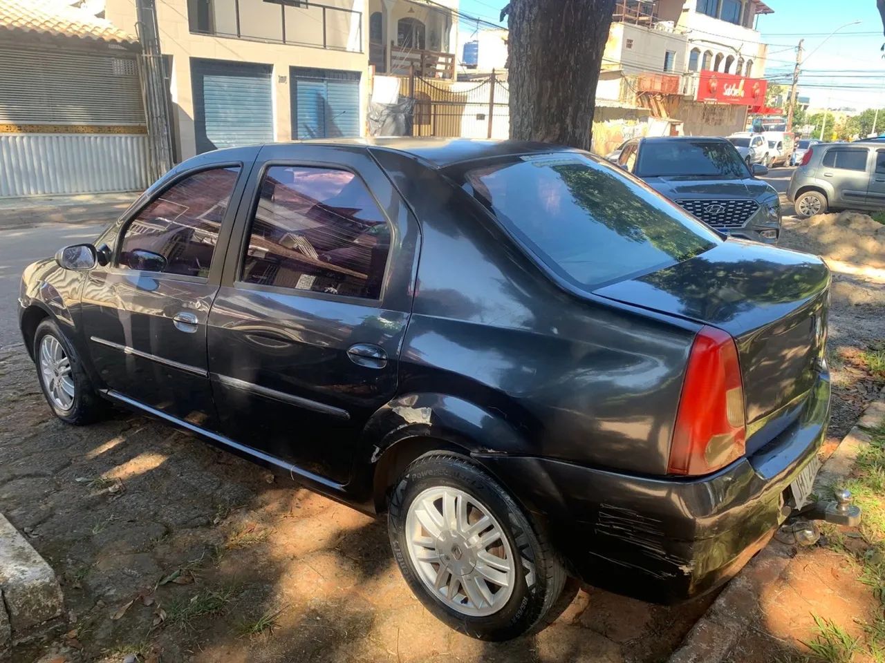 Renalt  Logan  Ano 2008 Modelo 1.6 16v Placa Jhi-2719 Cinza