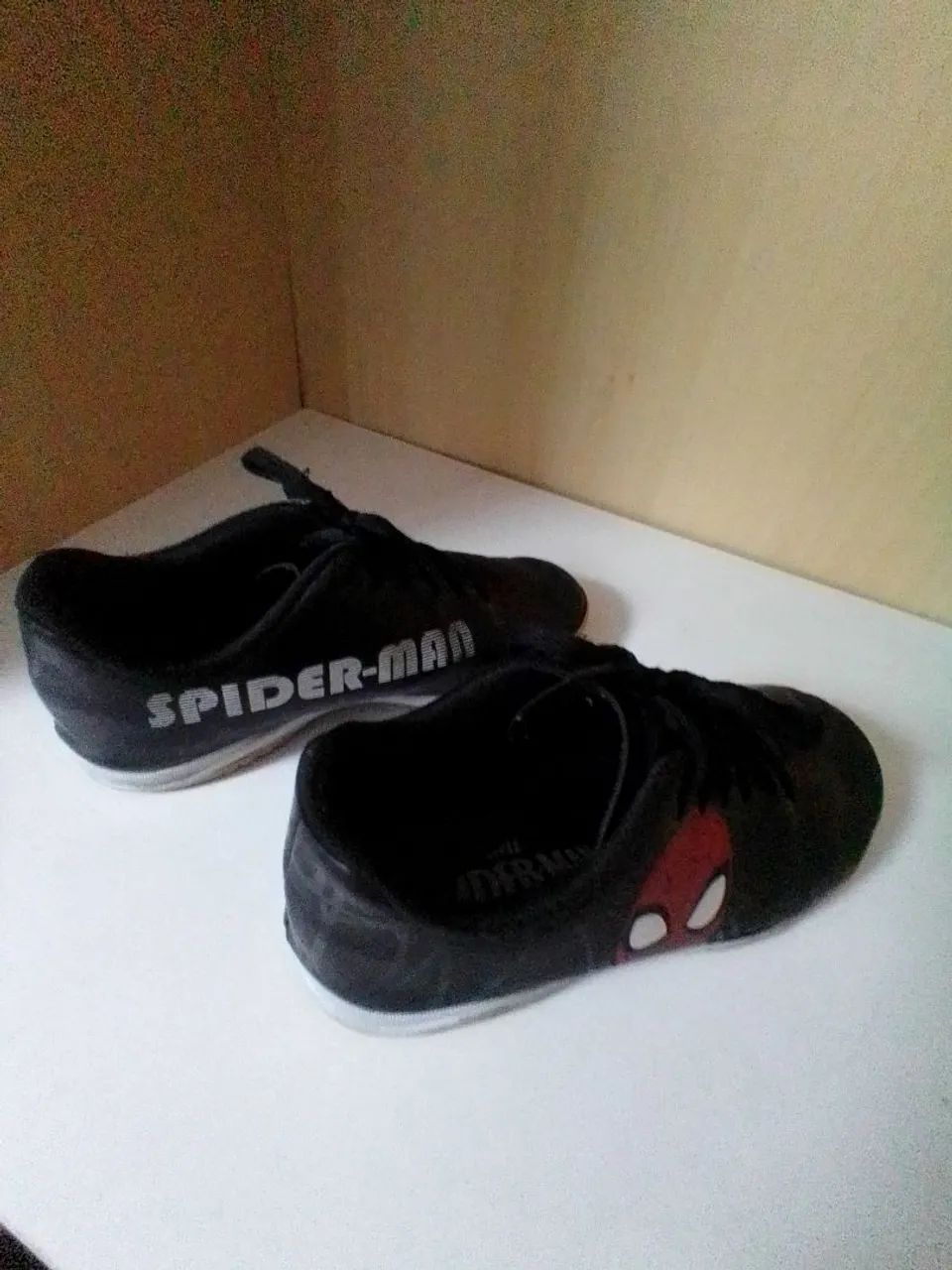 Tênis Infantil Homem - Aranha + brinde saco tipo mochila  - Foto 2
