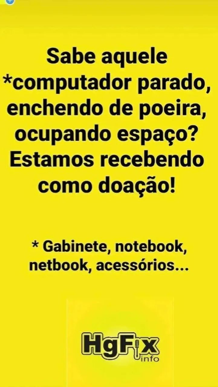 Serviços de reparos em Notebooks Pcs e outros 