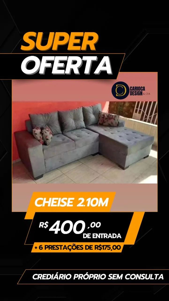 Sofá de Canto Cheise 2.10m - Super Oferta!