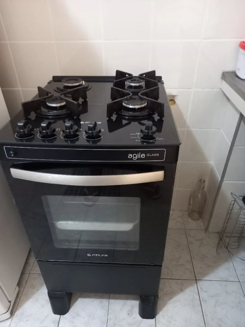 Fogão Atlas 4 bocas Preto - Seminovo