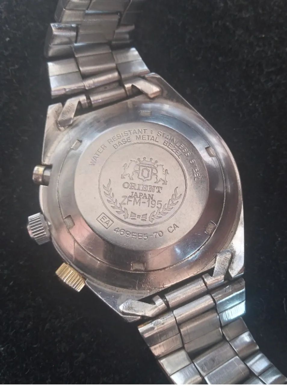 ω☆オードリー☆ωページ Relógio Orient Automatic Day-Date '469EE6-70 CA' 42mm - Anos 1970