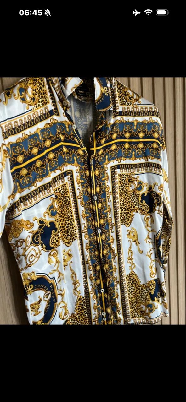Camisa Zara barroco estilo Versace - Foto 2
