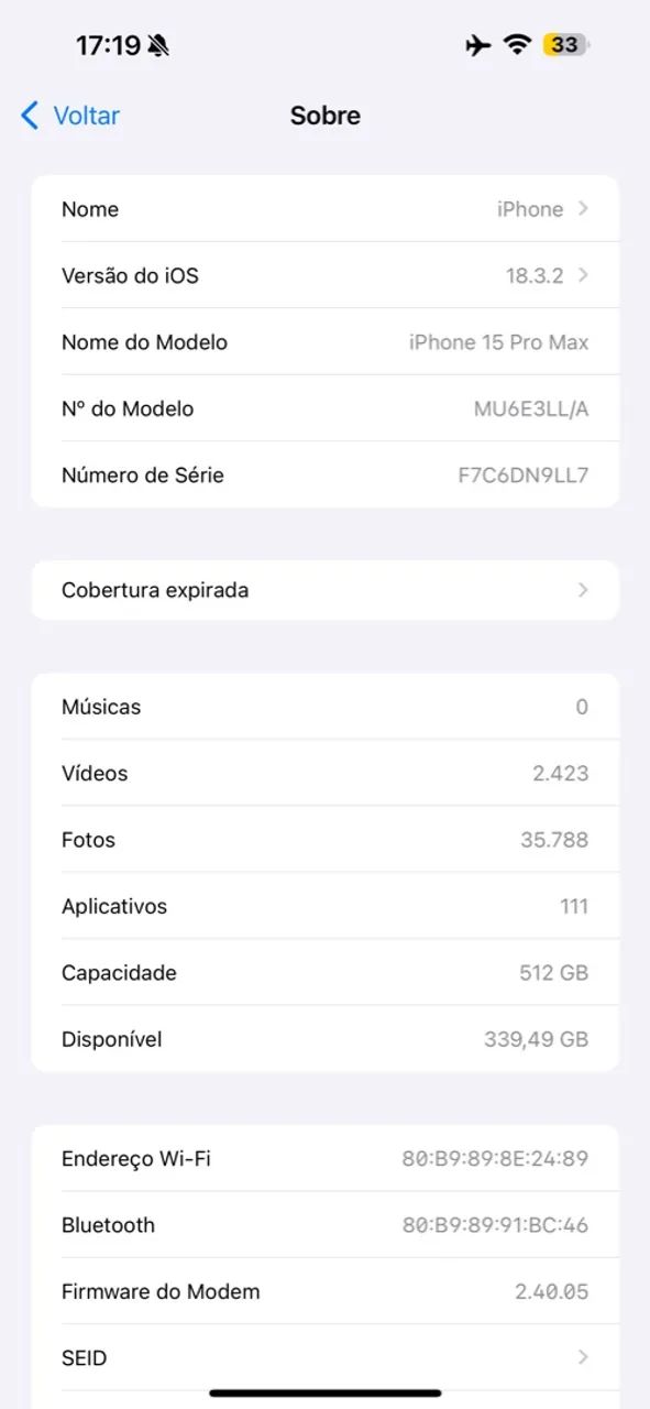iPhone 15 Pro Max 512GB Titânio - R$6.500 - Foto 2