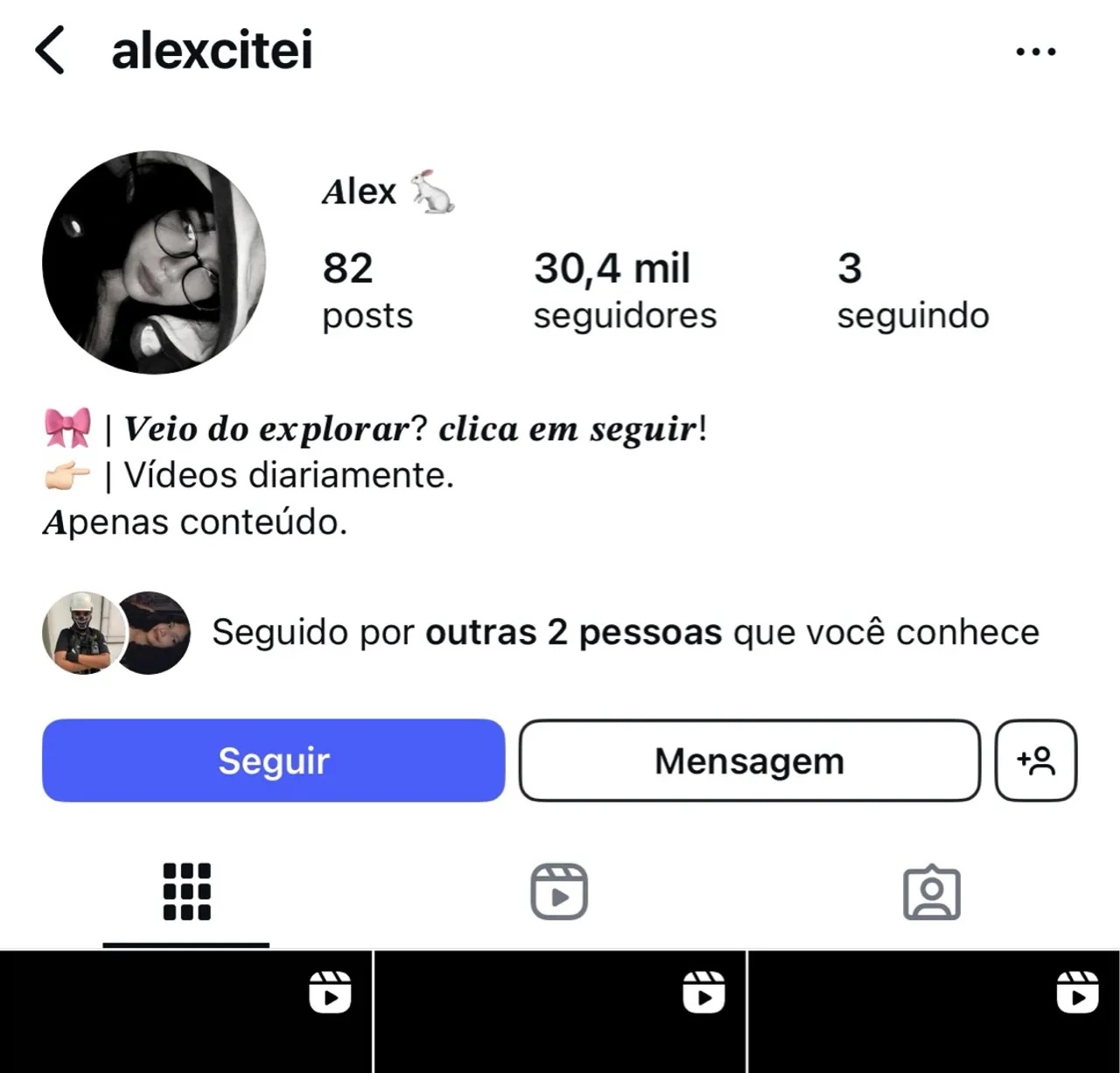 Conta do Instagram disponível para venda