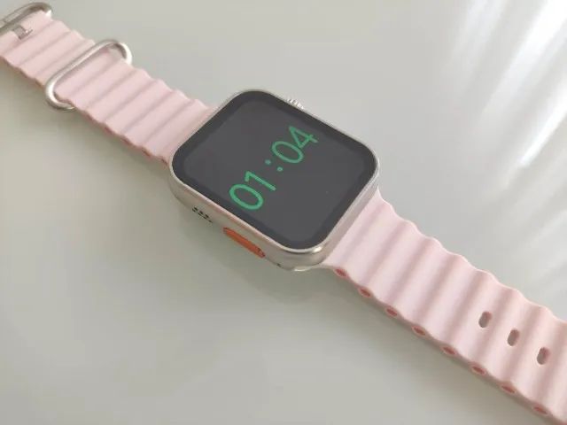 Smartwatch Hw9 Ultra Mini 41mm Rosa Português - Foto 2