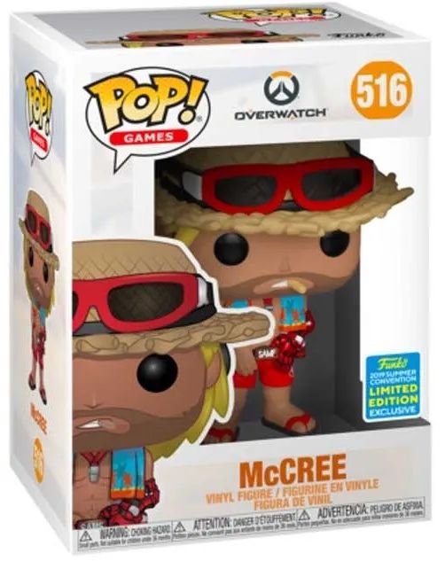 Funko Pop Overwatch McCree 516 (Summer Convention 2019) Novo Original