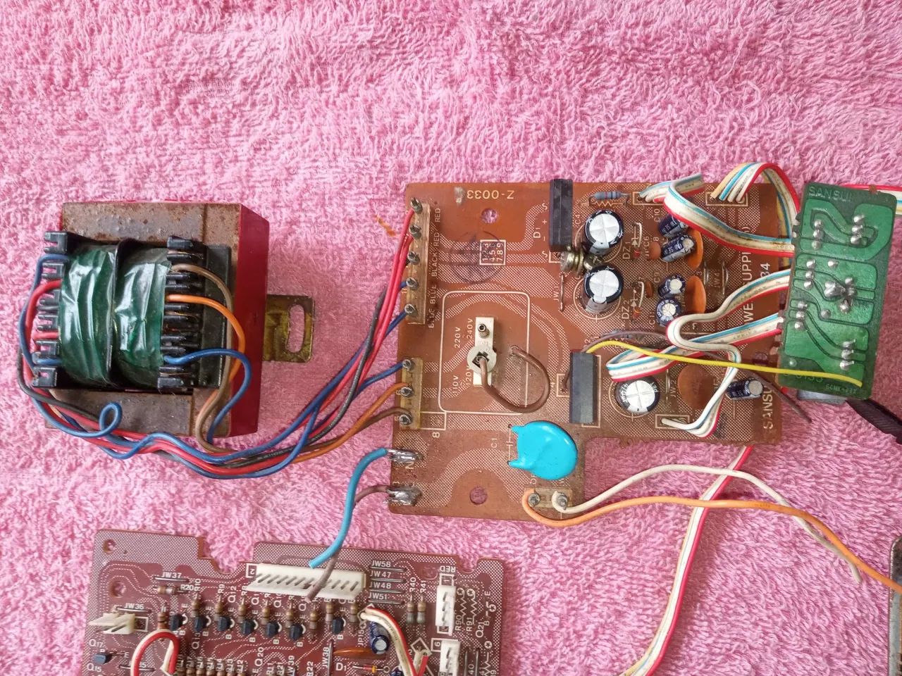 Toca Discos Sansui PL 50 Placas Internas COMPLETO - Foto 2