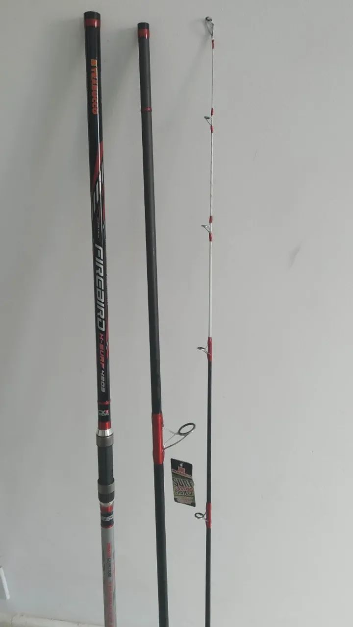 Vara pesca praia trabucco Firebird- nova - Foto 6