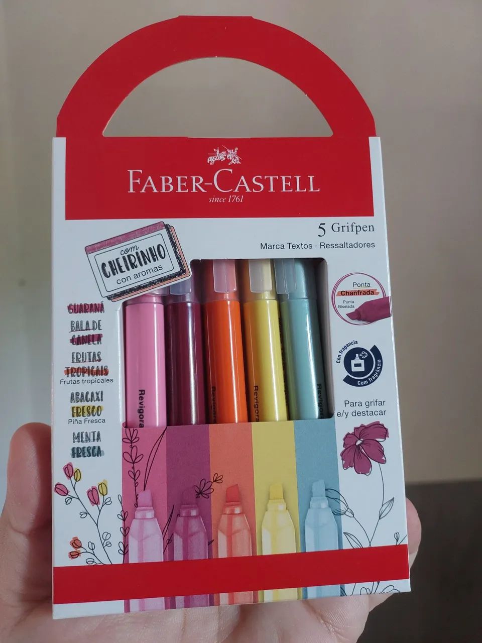 Marca-texto Grifpen com Cheirinho Faber-Castell