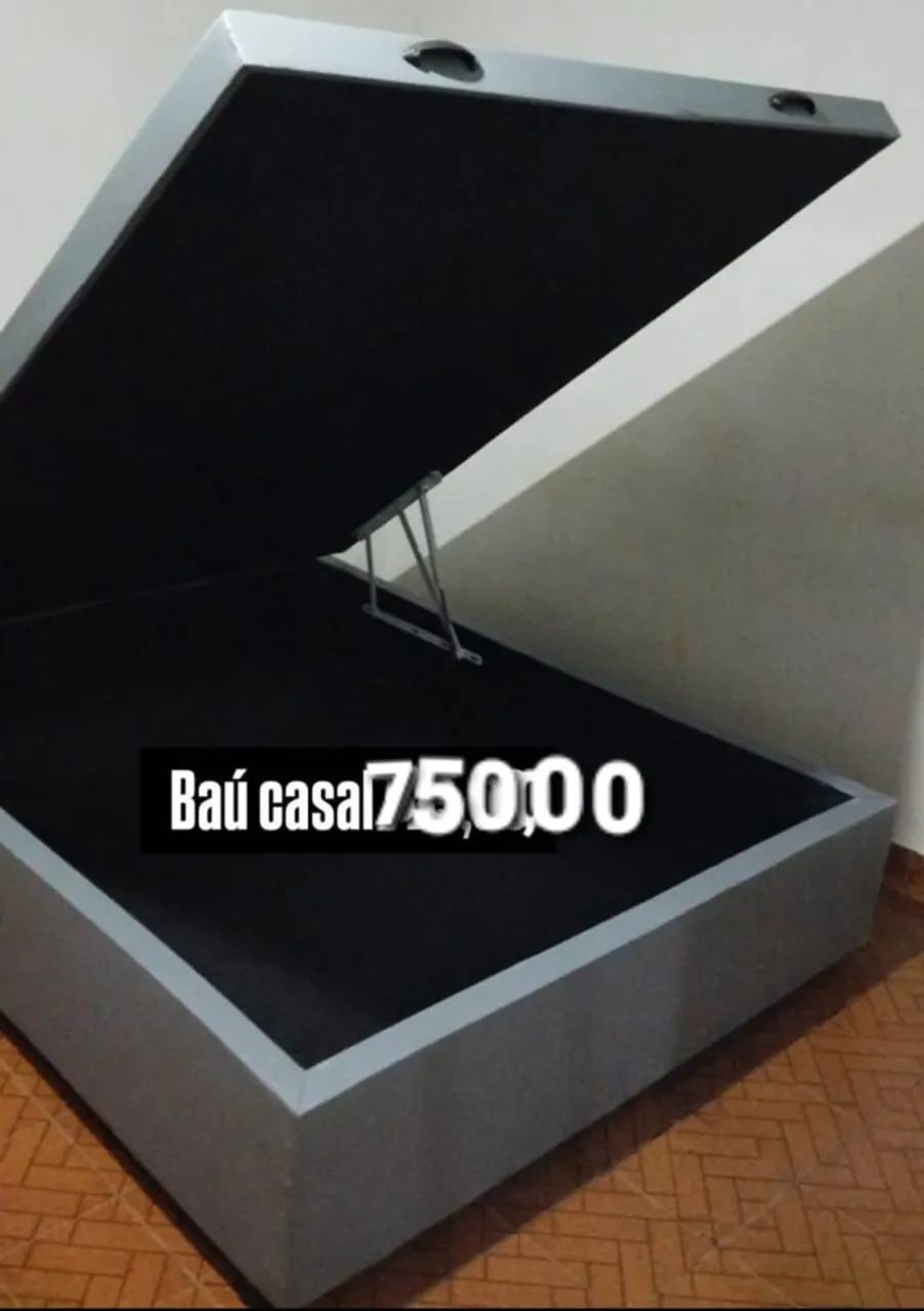 Box Baú Articulaveis casal com pistão á gás  Frete Grátis  Entrega  Rápida 