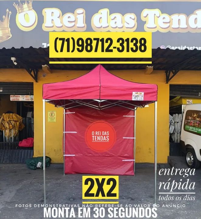 Toldo dobrável tipo tenda sanfonada pronta entrega imediata leia o anúncio!!! - Foto 3