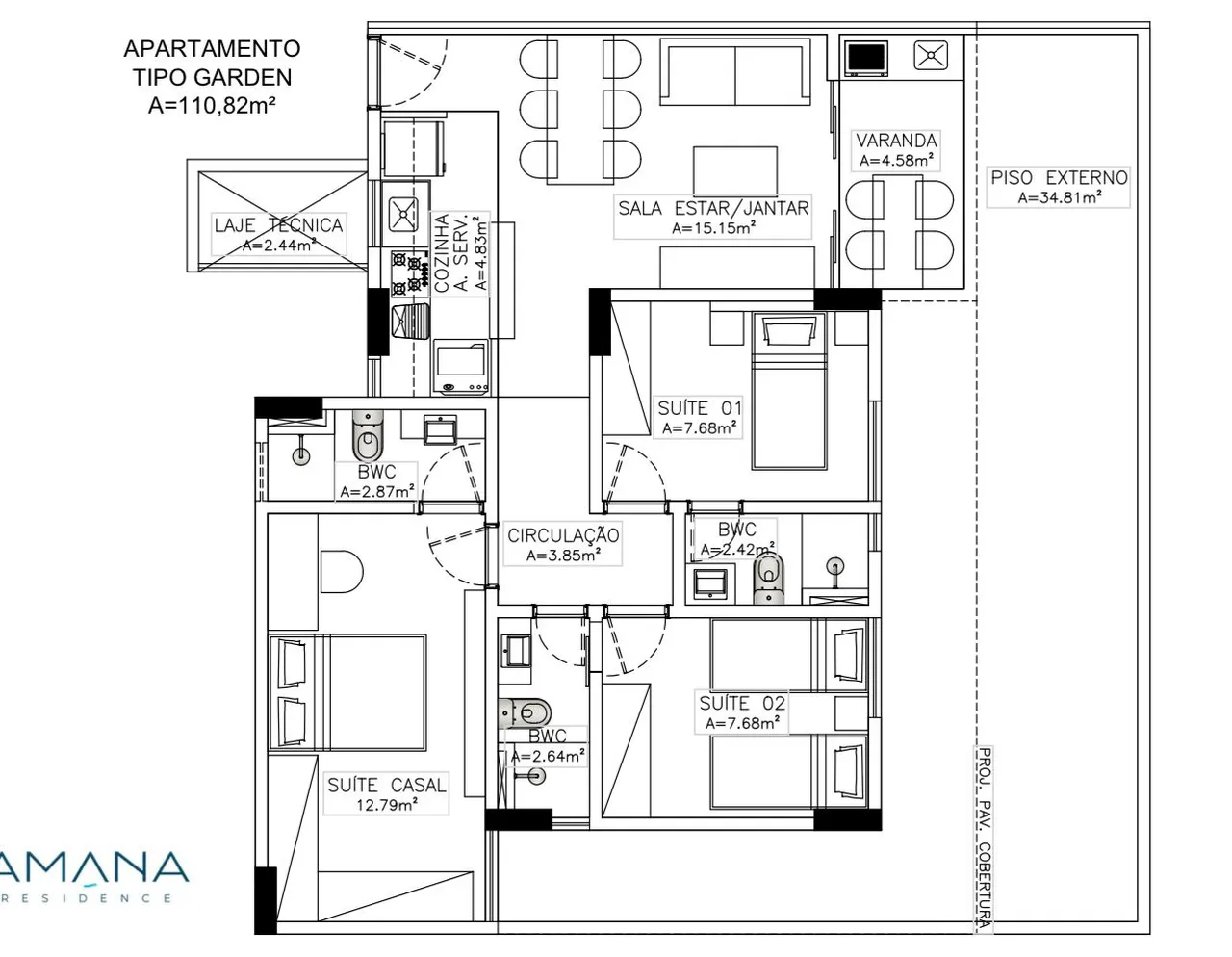 Imóvel para venda tem 73 metros quadrados com 3 quartos em Fátima - Teresina - PI