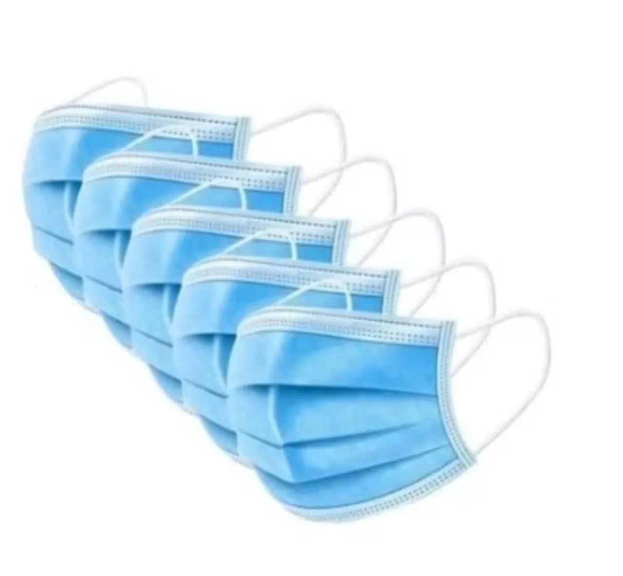 Máscaras triplas descartáveis 