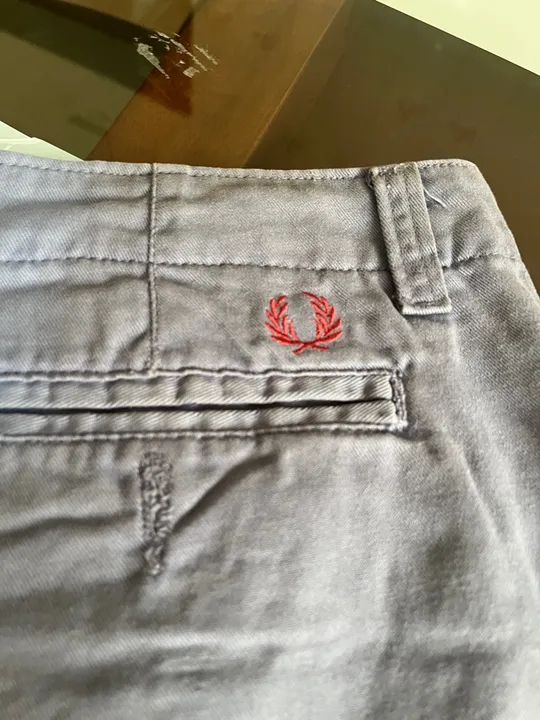 Shorts Fred Perry Azul 44 - Foto 4