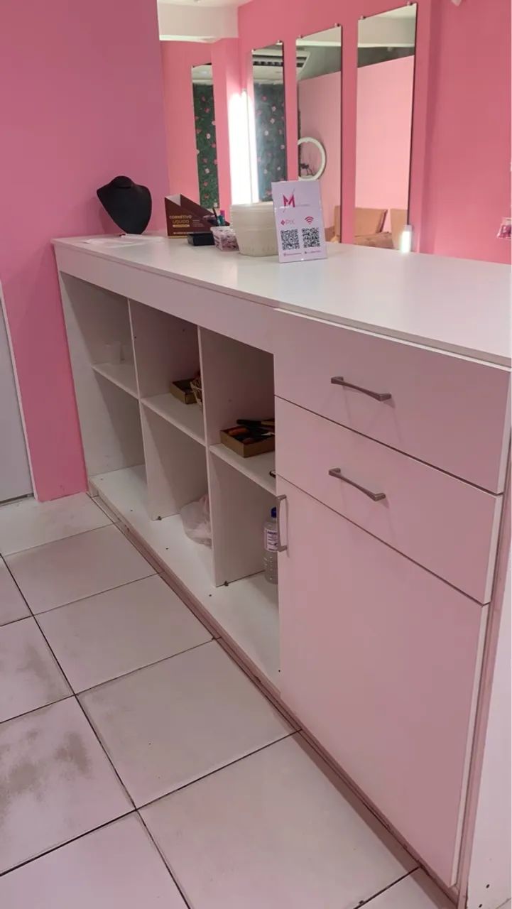 Balcão MDF branco grande - Foto 2