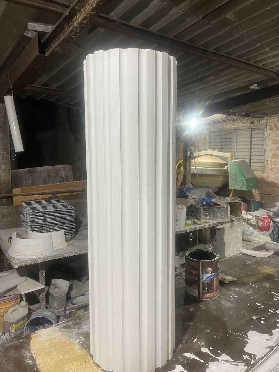Coluna romana ou lisa em gesso - Foto 2