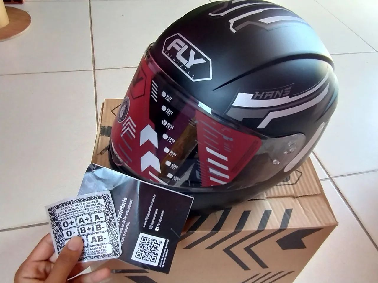Capacete FLY HANE Preto N-56