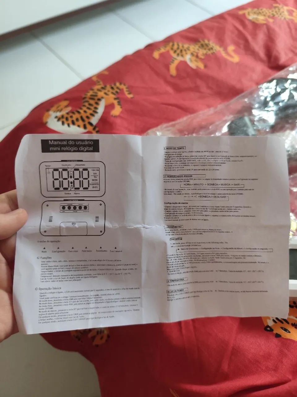 Mini Relógio Digital ST8020 - Foto 5