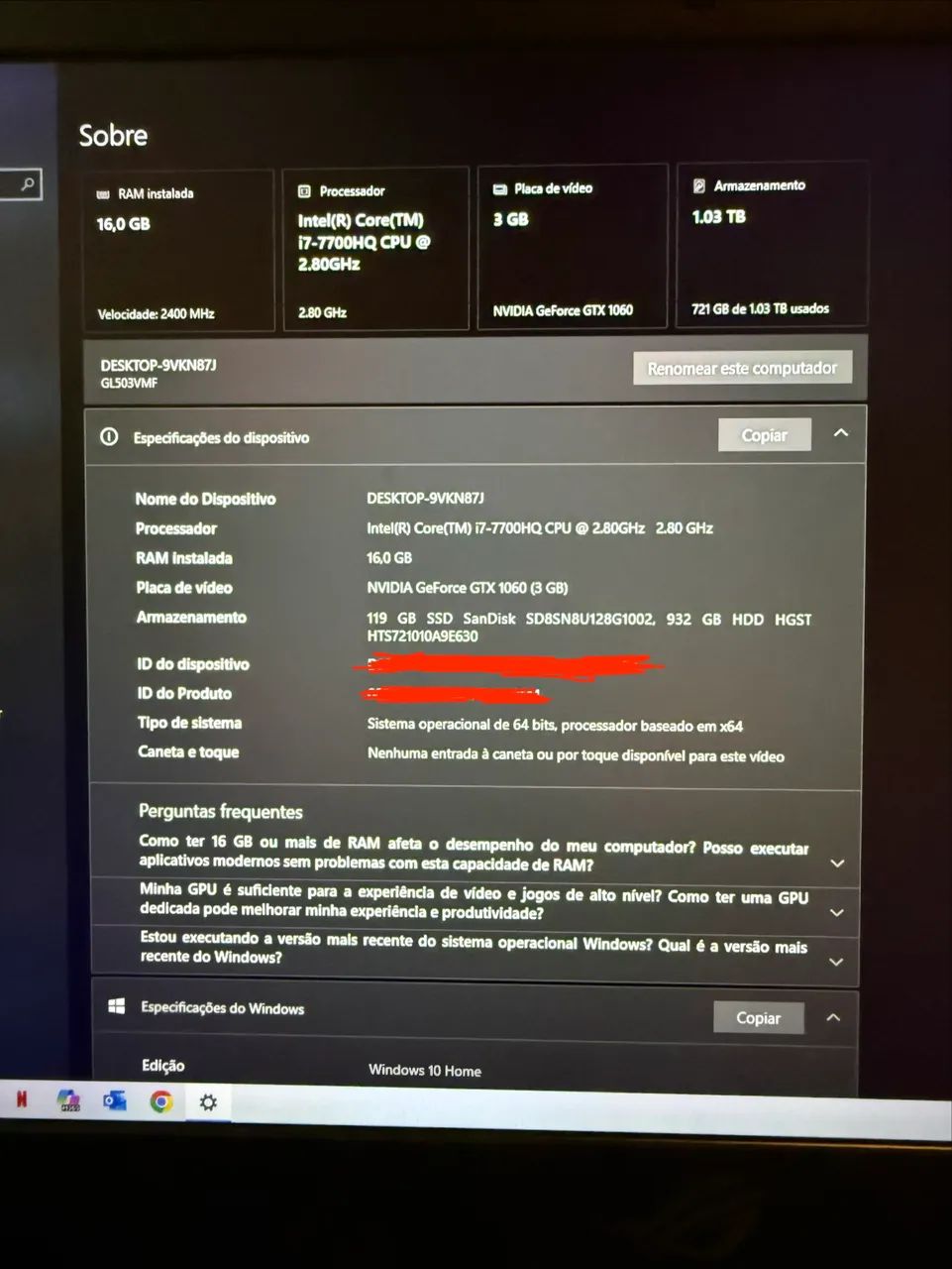 Notebook Gamer Asus ROG Strix GTX 1060 - Foto 4