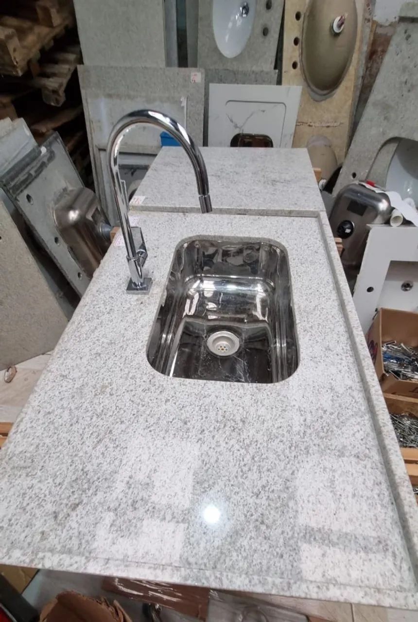 Pia de cozinha em aço inox 65cm x 54cm - Foto 2