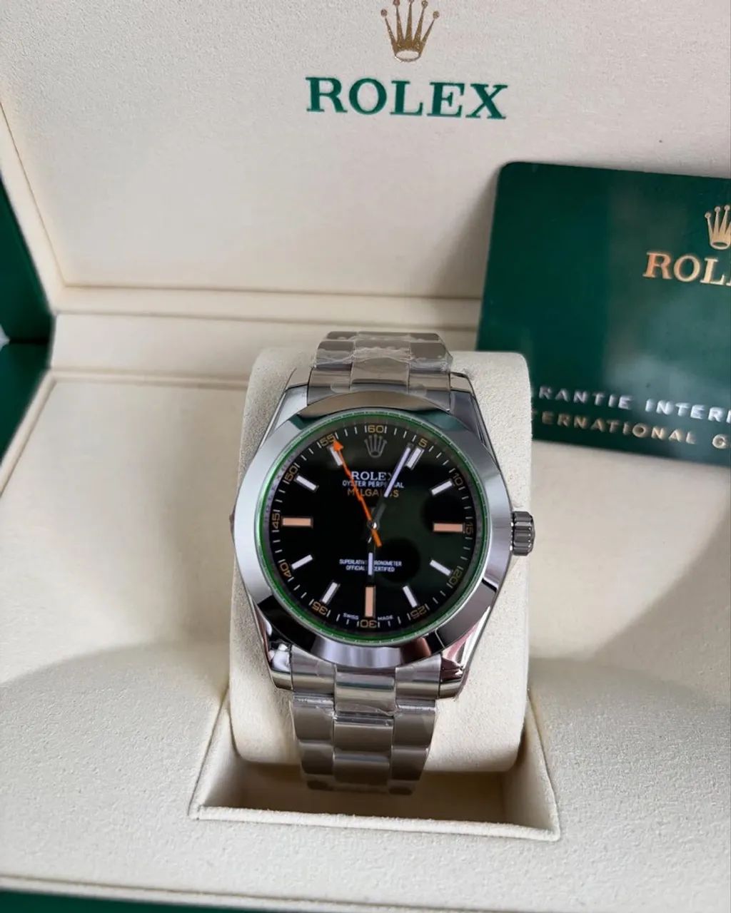 Relógio Rolex Milgauss Green Dial 