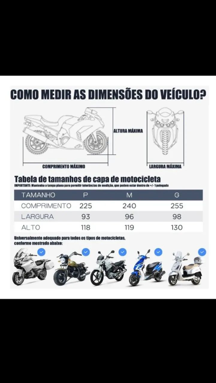 Capa Protetora para moto - Foto 2