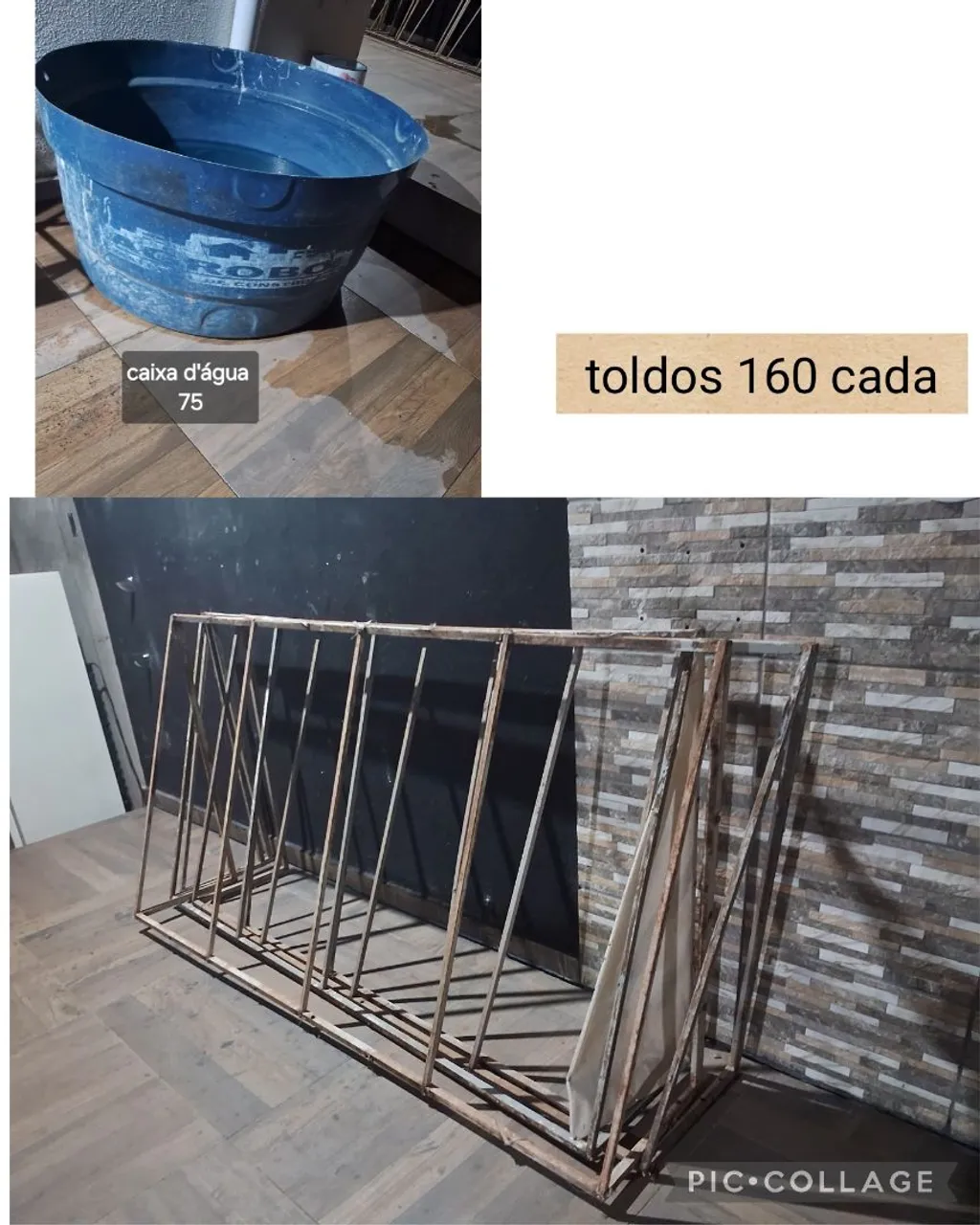 caixa d'água e toldo