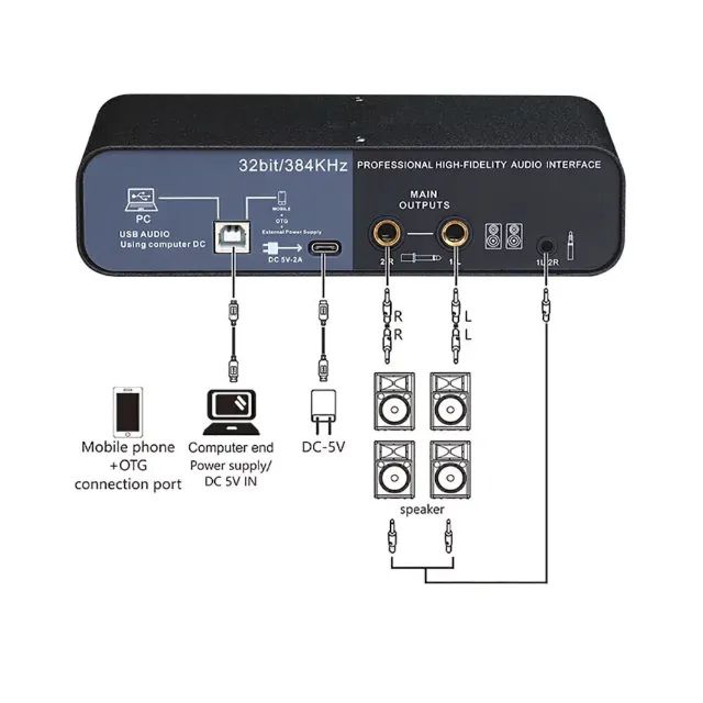 (Produto Novo) Interface De Áudio Profissional Teyun Q26 (Com Garantia) - Foto 4