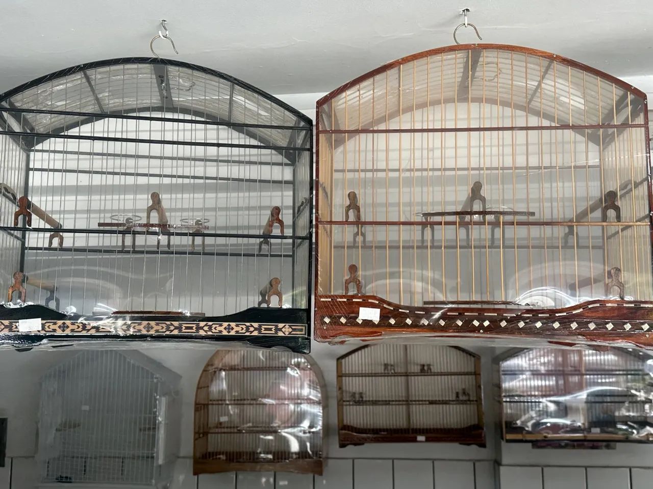 Gaiolas para pássaros - novas compre 1 leve 2